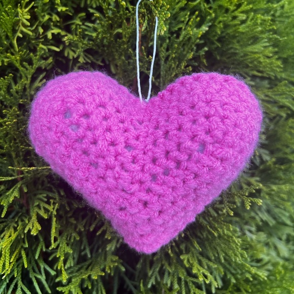 Hand Crocheted Heart Christmas Ornaments! - Picture 10 of 10